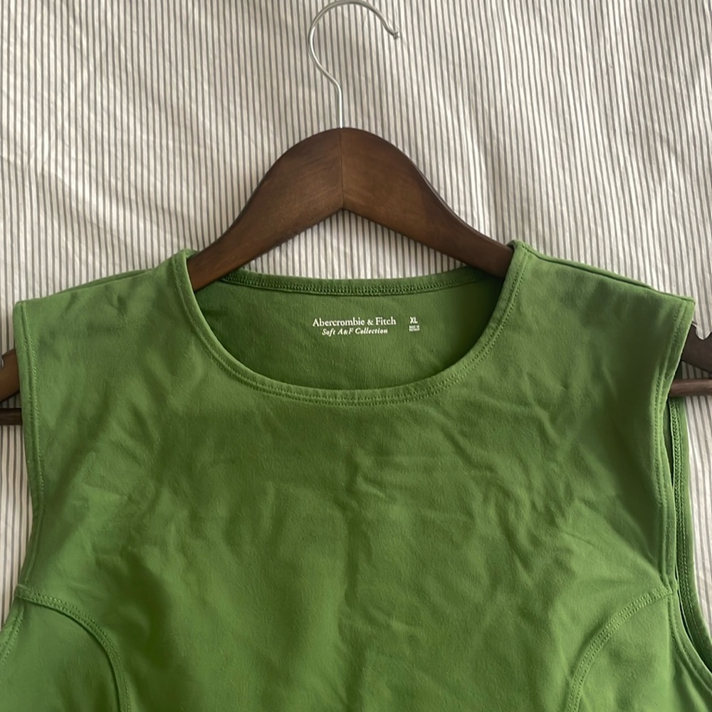 abercrombie soft A&F green body suit